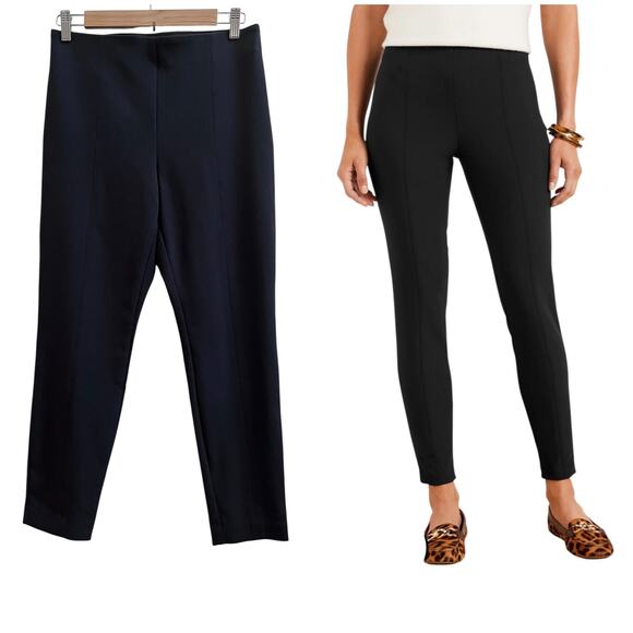 Talbots Black Portland Side Zipper Slim Leg Petite Size 8 Pants 24.5 Inch Inseam - Picture 14 of 14